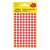 Avery 8mm red round dot stickers, 416 stickers per pack, packaging