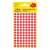Avery 8mm red round dot stickers, 416 stickers per pack, packaging