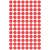 Avery 8mm red round dot stickers, 416 stickers per pack