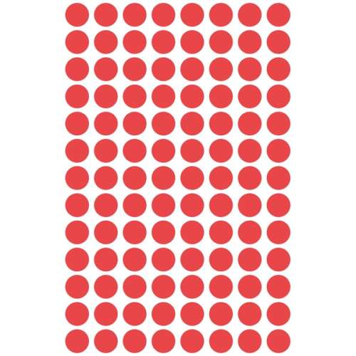 Avery Zweckform 8mm red round self-adhesive labels