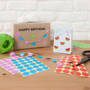 Avery Zweckform 12mm kerek kék öntapadó címkék kézműveskedéshez és ajándékcsomagoláshoz - Avery