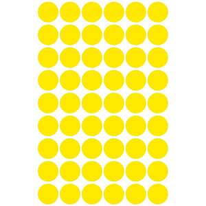 Avery Zweckform yellow marking dots, 12mm, 270 dots per pack - Label sticker