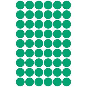 Avery Zweckform zöld kerek jelölőpontok, 12 mm átmérőjű, 270 darab - Avery