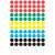 Avery Zweckform 8mm round colored dots, 416 pieces, 6 colors, marking dots, stickers