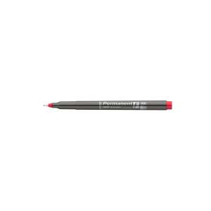Red permanent marker, ICO brand, 0.5 mm, for OHP, writing on various surfaces - Marker