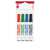 ICO táblamarker készlet, 4 szín, 3mm, mágneses, filces törlővel, multifunkcionális