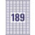 Label sticker, 25,4 x10mm, universal retractable, 189 labels/sheet, 25 sheets/box, Avery white 78738108