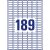 Label sticker, 25,4 x10mm, universal retractable, 189 labels/sheet, 25 sheets/box, Avery white 78738108