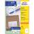 Avery Zweckform Ultragrip multipurpose labels, 100 sheets, A4 size, white