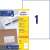 Avery Zweckform multipurpose labels, 210 x 297mm, 100 labels per pack, ultra grip, ideal for shipping labels, envelopes, folders, and more