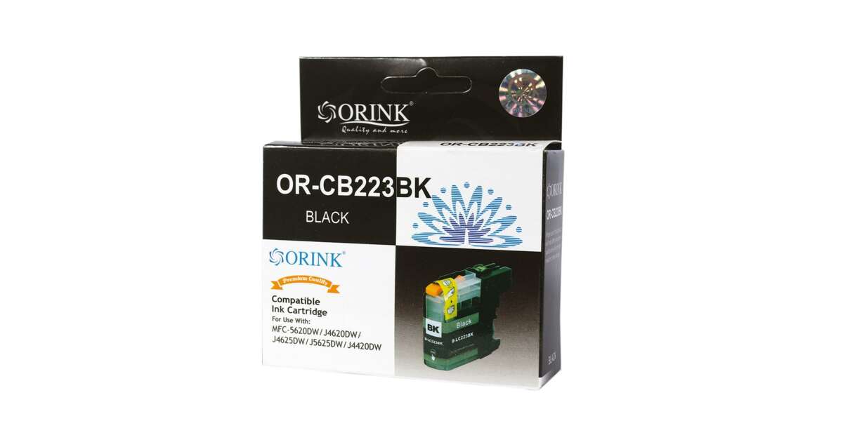 Brother LC223XL ink cartridge black ORINK 