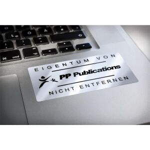 Сребърен етикет Avery от индустриален полиестер, 45,7 x 21,2 mm, етикет за активи - Етикет