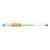 Goldfarbener Gel-Stift, 0,7 mm, ICO Gel-Ico, durchsichtiges Gehäuse