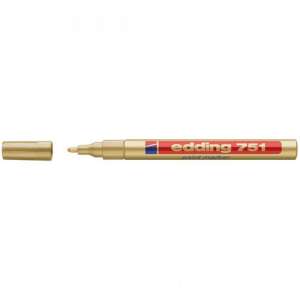 Edding 751 gold paint marker, 1-2mm round tip - Lacquer marker