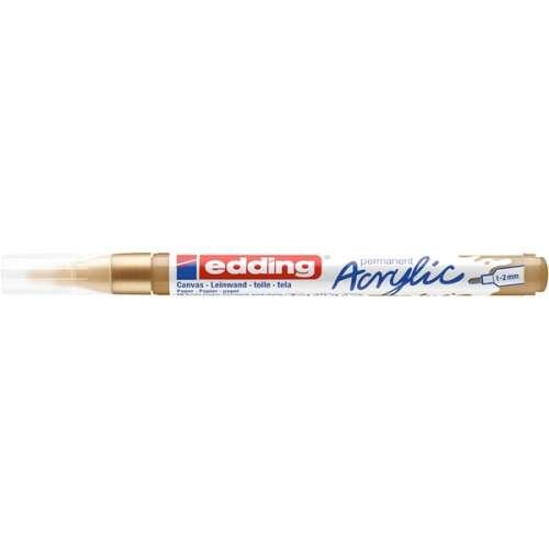 Edding 5300 permanent acrylic marker, gold, 1-2mm