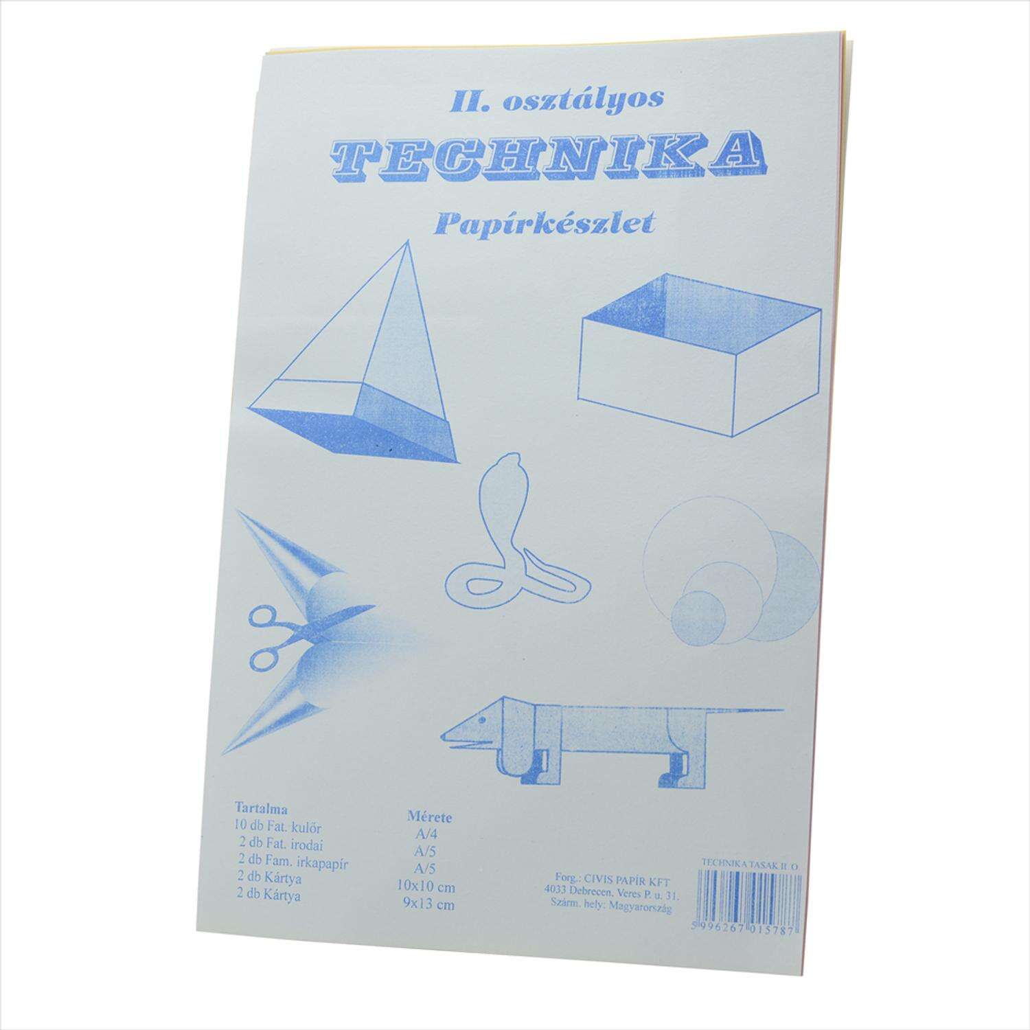 Educa Technika Papírkészlet II. Osztály - 20 db