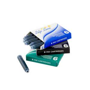 Life Line tintapatronok, 6 db-os, kék, fekete és zöld - Nyomtató kellék
