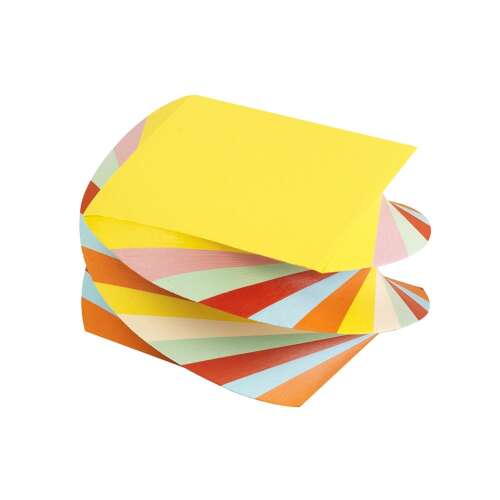 Kockatömb 9x9x6cm, csavart 600lap Bluering® színes 78998408