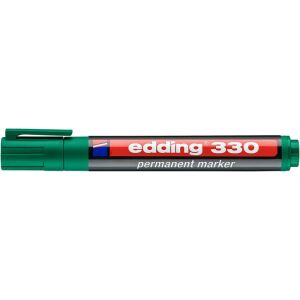 Edding 330 Green Permanent Marker, 1-5mm Chisel Tip - Marker