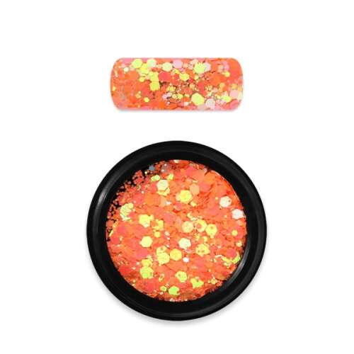 Moyra Holo glitter mix No. 22 Chameleon light orange köröm glitter - Körömdíszítő csillámpor