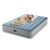 Intex inflatable air mattress, double size, grey, with person sleeping