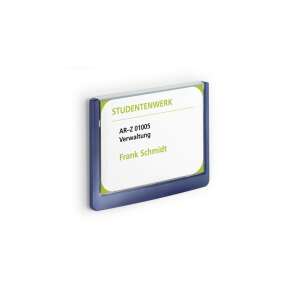 Blue Durable information board with rounded corners, 149x105.5mm - Sign & Warning Label