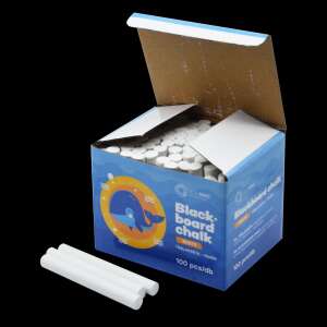 Bluering® fehér táblakréta, 100 db-os dobozban - Rajzeszköz