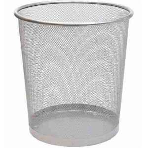 Bluering® Fémhálós Papírkosár - Ezüst - 20 liter