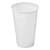 White plastic cup, 3dl, disposable, single use
