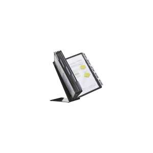 Vario desk brochure holder for 10 panels, A4, black - Durable Wall Display Board System