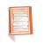 Durable Vario® Wall 5 Wand-Präsentationssystem mit 5 A4-Panels, orange