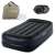 Intex Twin Pillow Rest Raised Air Mattress, black, with built-in electric pump, carrying bag and repair patch