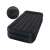 Intex Twin Pillow Rest Raised Air Mattress, black, front view with built-in electric pump
