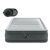 Intex gray inflatable air mattress with built-in electric pump