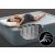 Intex air mattress with Dura-Beam technology and sleeping woman