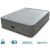 Intex gray inflatable double air mattress with electric pump and Fiber-Tech technology