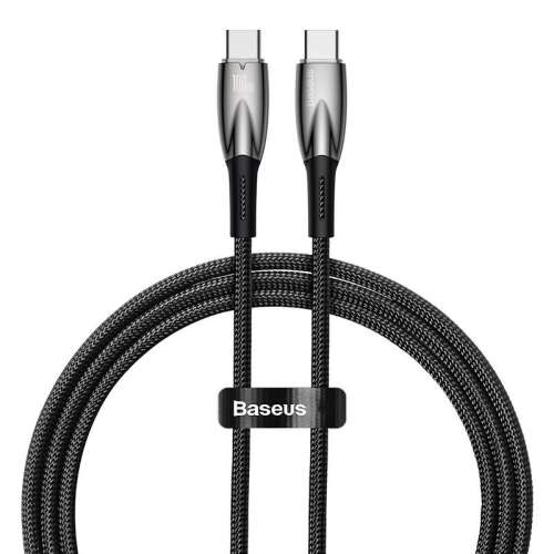 Baseus Glimmer USB-C auf USB-C Kabel, 100W, 1m, schwarz