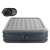 Intex Queen Deluxe Pillow Rest Luftmatratze, Vorderansicht, grau und schwarz, Elektropumpe