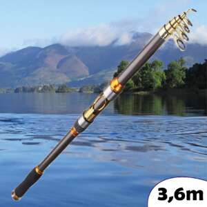 Teleszkópos bojlis bot, 3,6m hosszú, 3lb, ideális hosszú távú horgászathoz - Lékhorgász bot