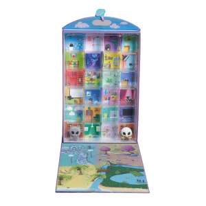 Flockies Collection House with 24 compartments for figures, including 2 exclusive figures, Eagle and Wolf - Figure
