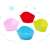 Colorful silicone heart-shaped baking cups