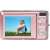 AgfaPhoto Compact DC5200 digital camera, pink, back view, LCD screen showing a photo
