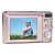 AgfaPhoto Compact DC5200 digital camera, pink, back view, LCD screen showing a photo