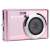 AgfaPhoto Compact DC5200 digital camera, pink, front view, 21 megapixels, 8x digital zoom