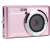AgfaPhoto Compact DC5200 digital camera, pink, front view, 21 megapixels, 8x digital zoom