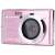 AgfaPhoto Compact DC5200 digital camera, front view, pink, 21 megapixels, 8x digital zoom