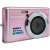 AgfaPhoto Compact DC5200 digital camera, front view, pink, 21 megapixels, 8x digital zoom