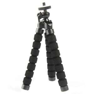Trepied flexibil negru pentru smartphone-uri - Trepiede foto/video pentru telefoane/aparate