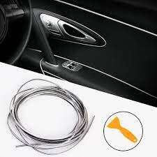 Dekoračná páska do auta 5 m strieborná