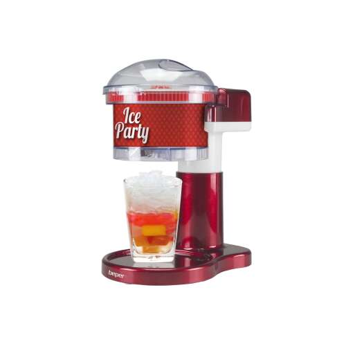 Beper Ice Party Drobilica leda, crvena i bijela, za izradu drobljenog leda za sladoled i koktele
